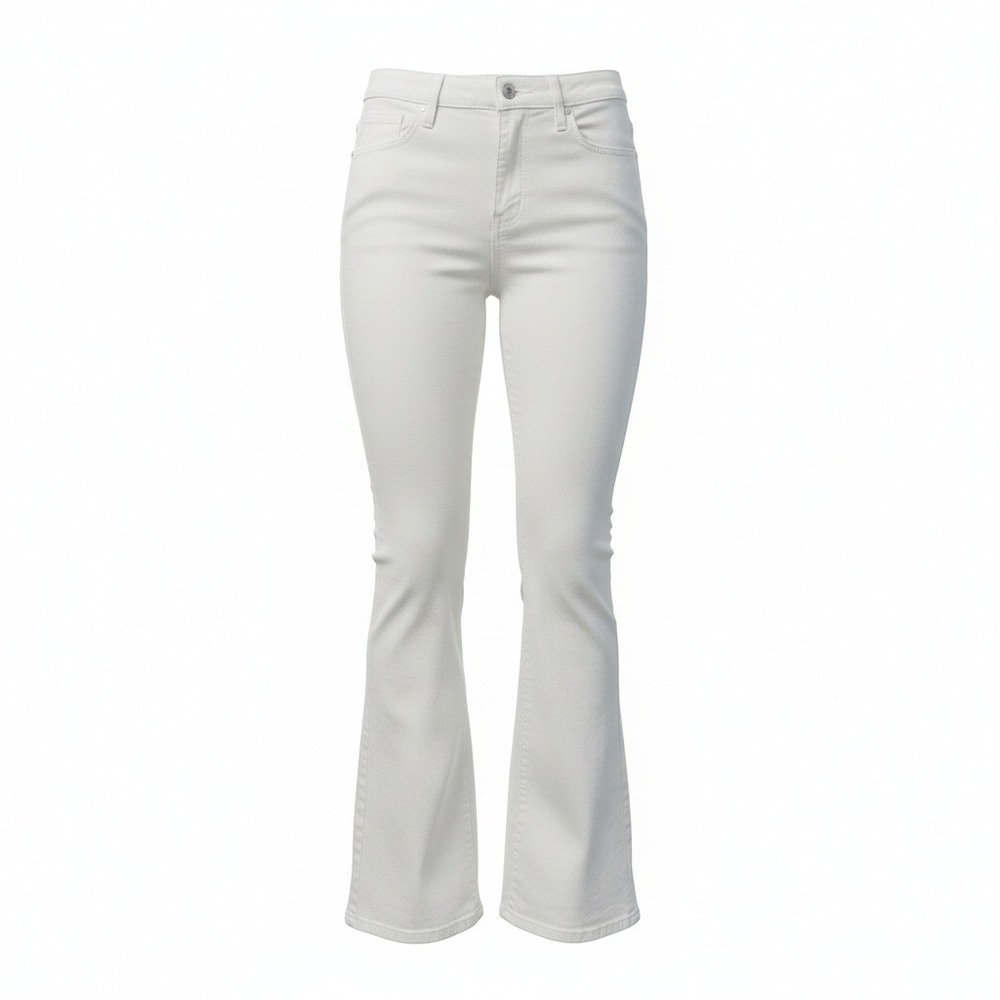 Judy Blue White Stretch Flare Bottom Jeans - Size 7-28 NWOT - Picture 2 of 3